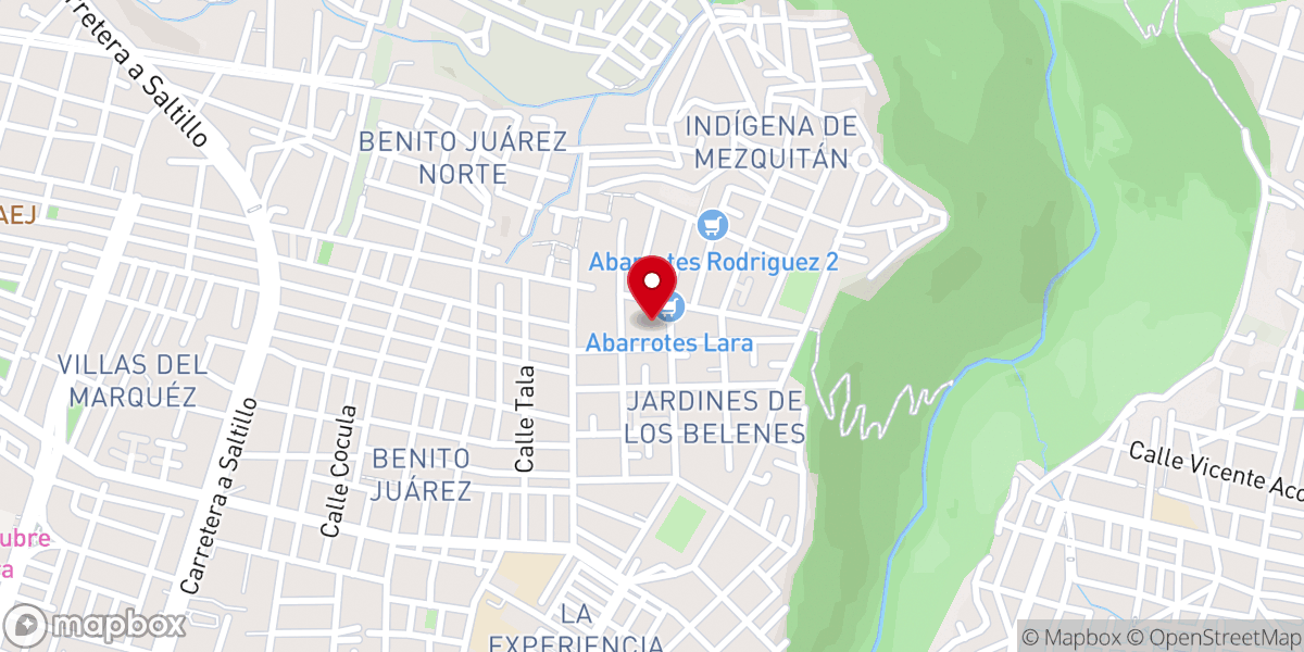 Map showing location of Iglesia Cristiana Nueva Creacion Zapopan