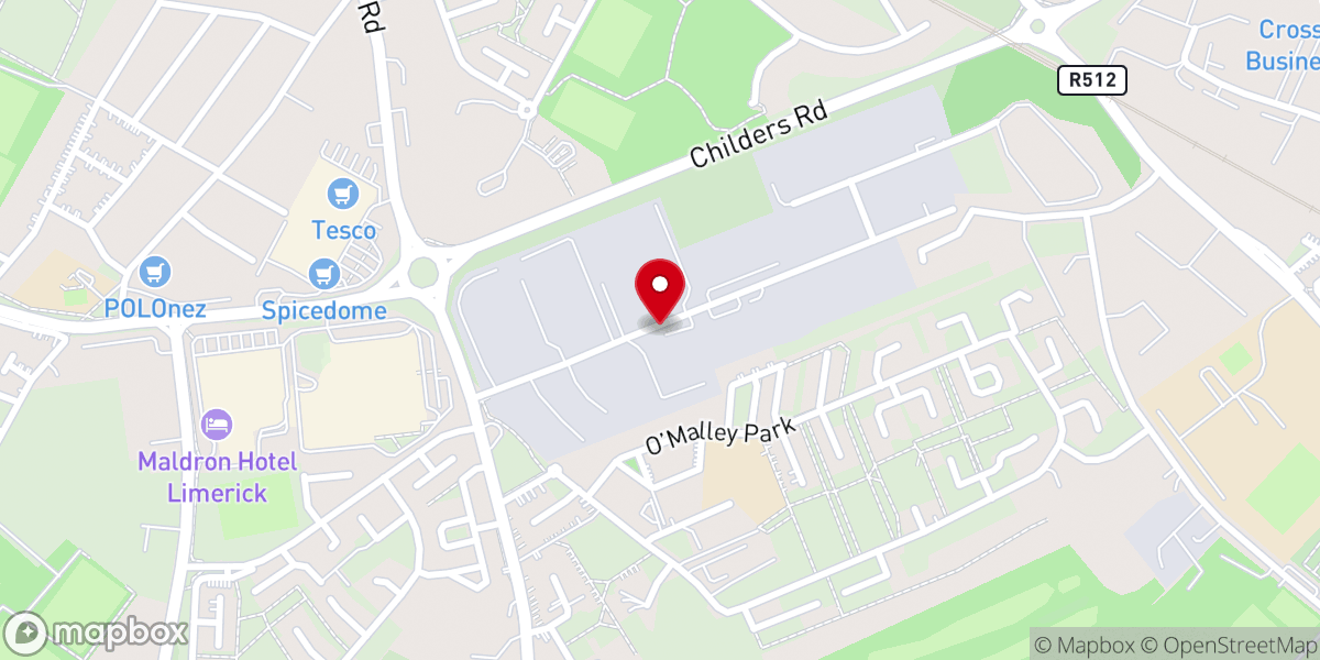 Map showing location of RCCG HIS GLORY PARISH Limerick