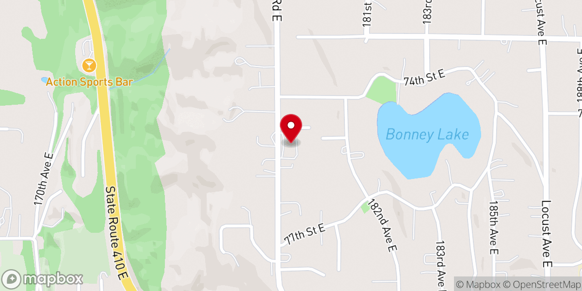 Map showing location of Bonney Lake Church Of The Nazarene