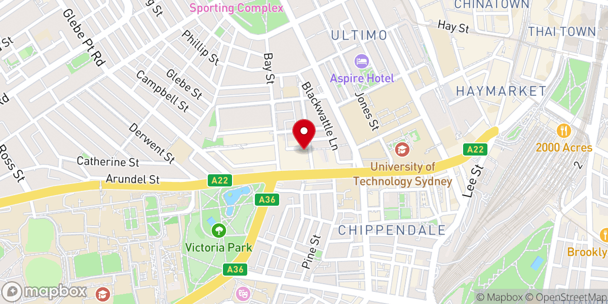 Map showing location of St. Barnabas’ Anglican Church