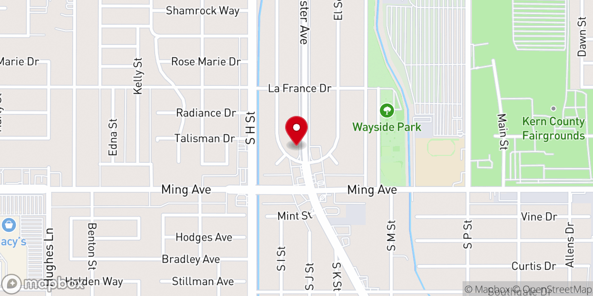 Map showing location of Chester Avenue Community Church