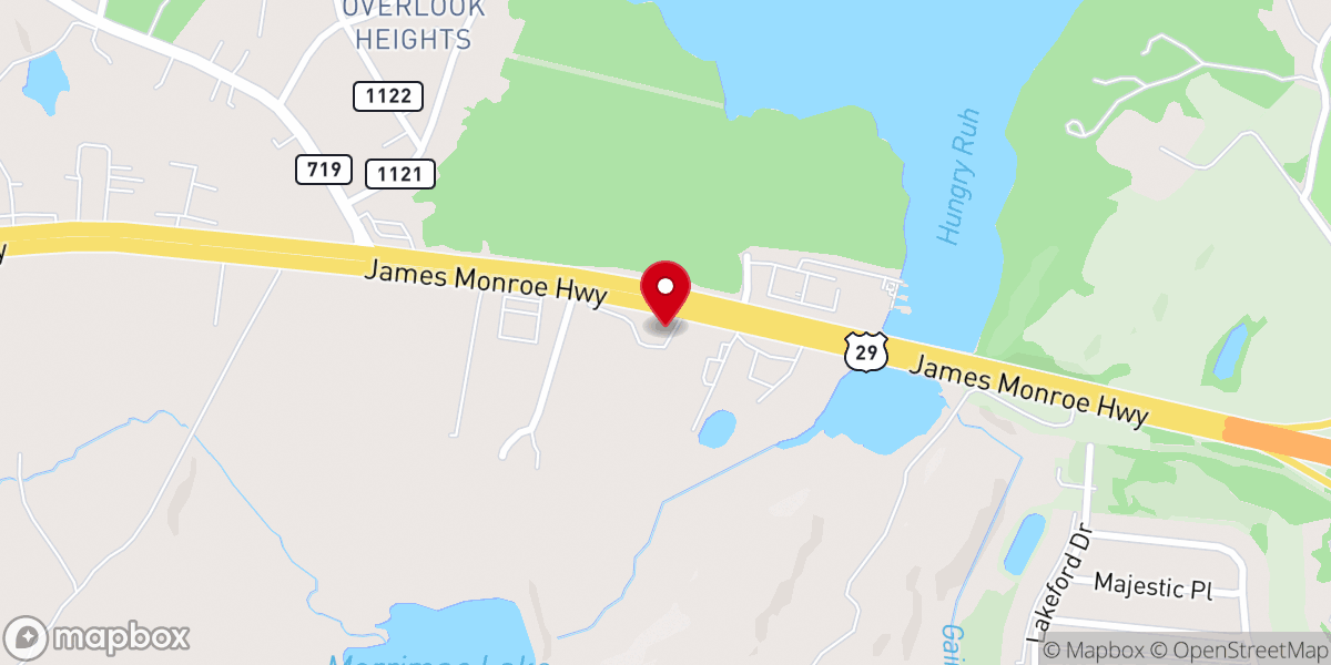 Map showing location of Culpeper Seventh-day Adventist Church
