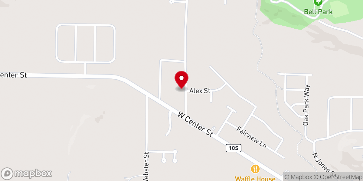 Map showing location of Community Bible Church-Greenwood