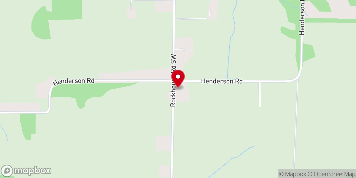 Map showing location of Needmore Church