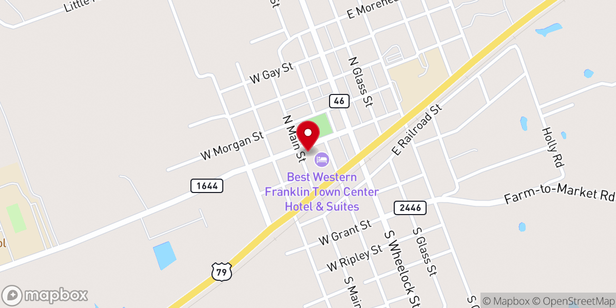 Map showing location of Franklin Methodist