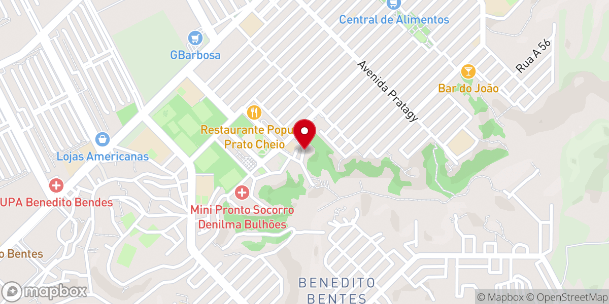 Map showing location of Avenida mundaú 41 igreja universal