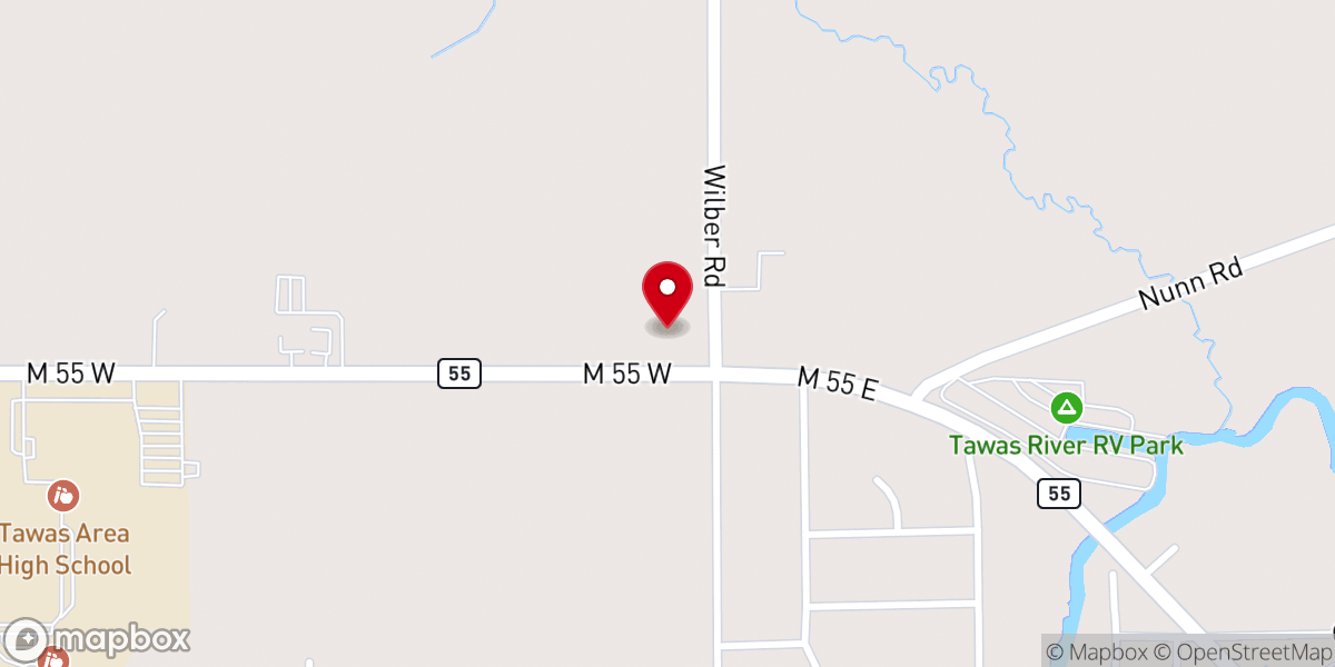 Map showing location of Fish Inc-Tawas