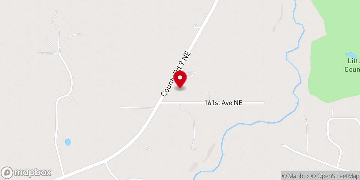 Map showing location of New London Township