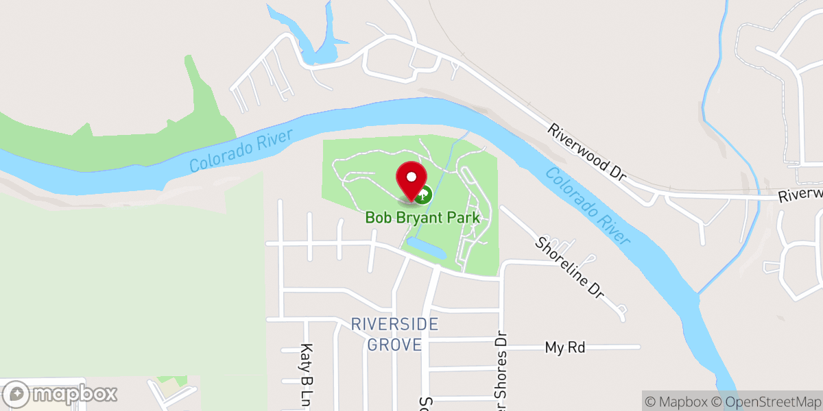Map showing location of Bob Bryant Park
