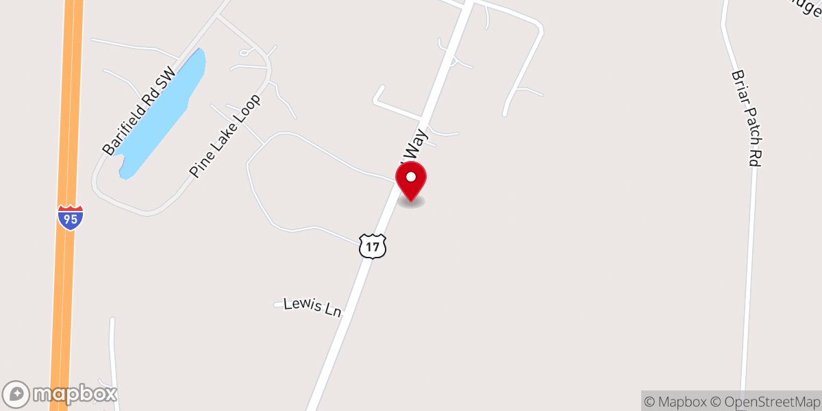 Map showing location of Shorter Chapel