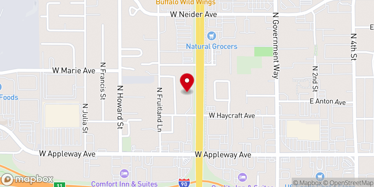 Map showing location of Doxa Church