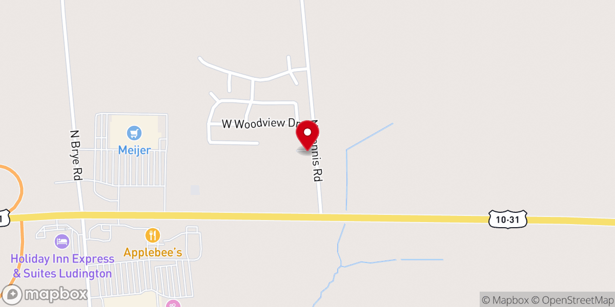 Map showing location of Gospel Light Baptist Church