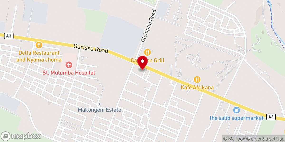 Map showing location of Christian Church International - Thika