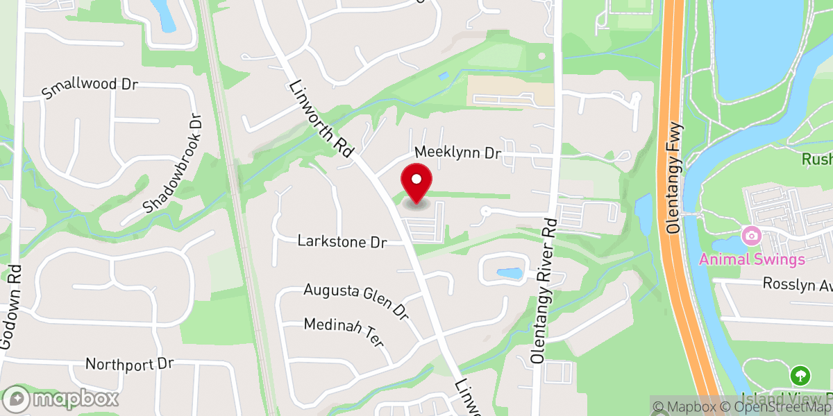 Map showing location of Linworth Road Church