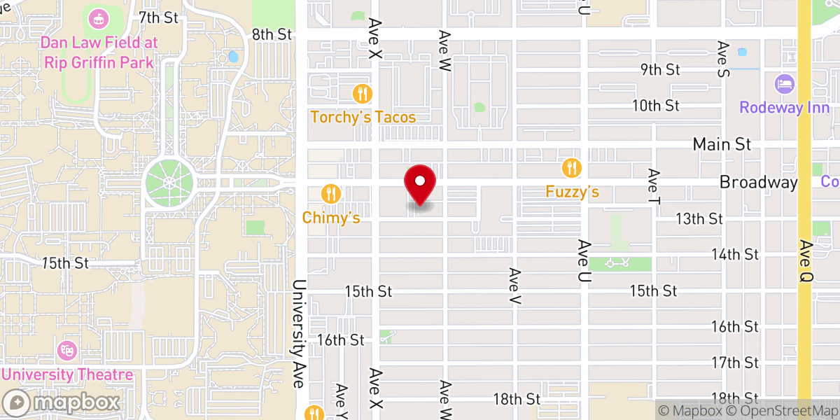 Map showing location of First Christian Church Family Life Center