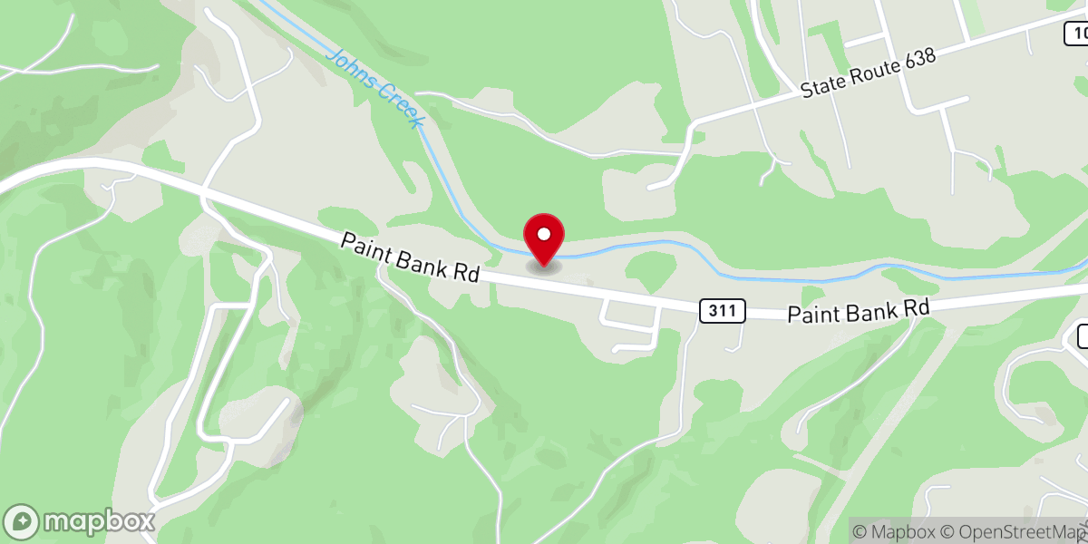 Map showing location of Lighthouse Baptist Church