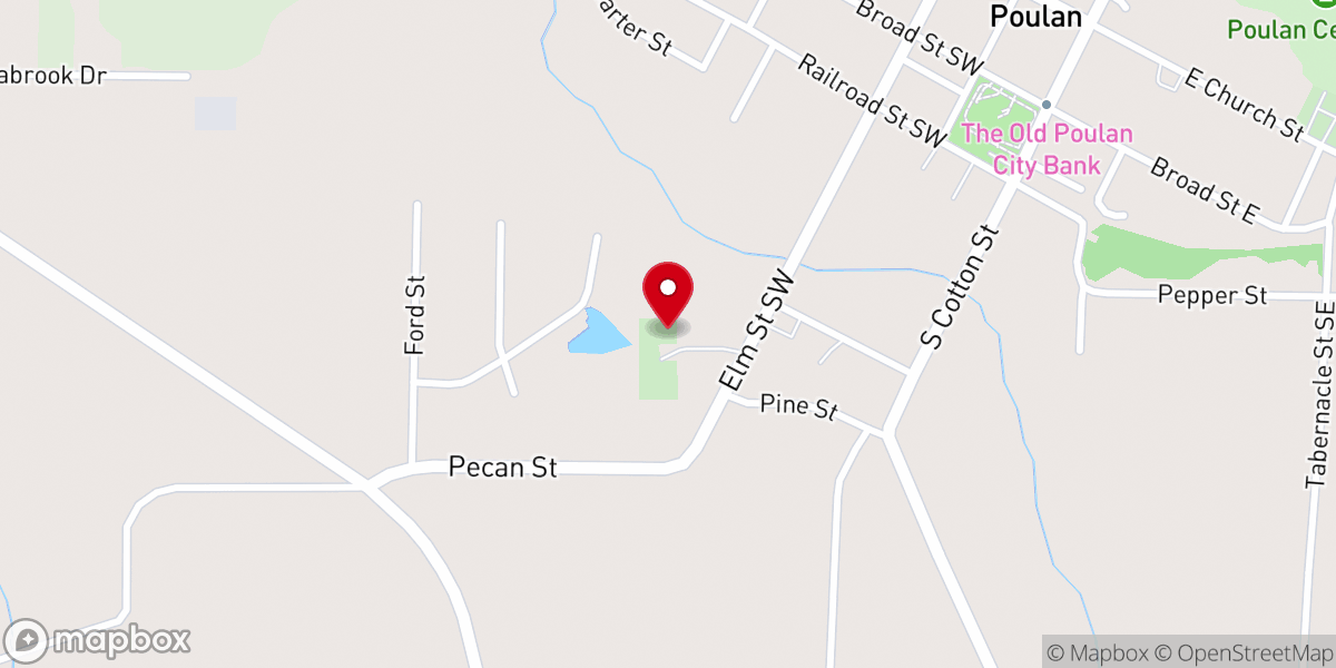 Map showing location of Mount Zion Church