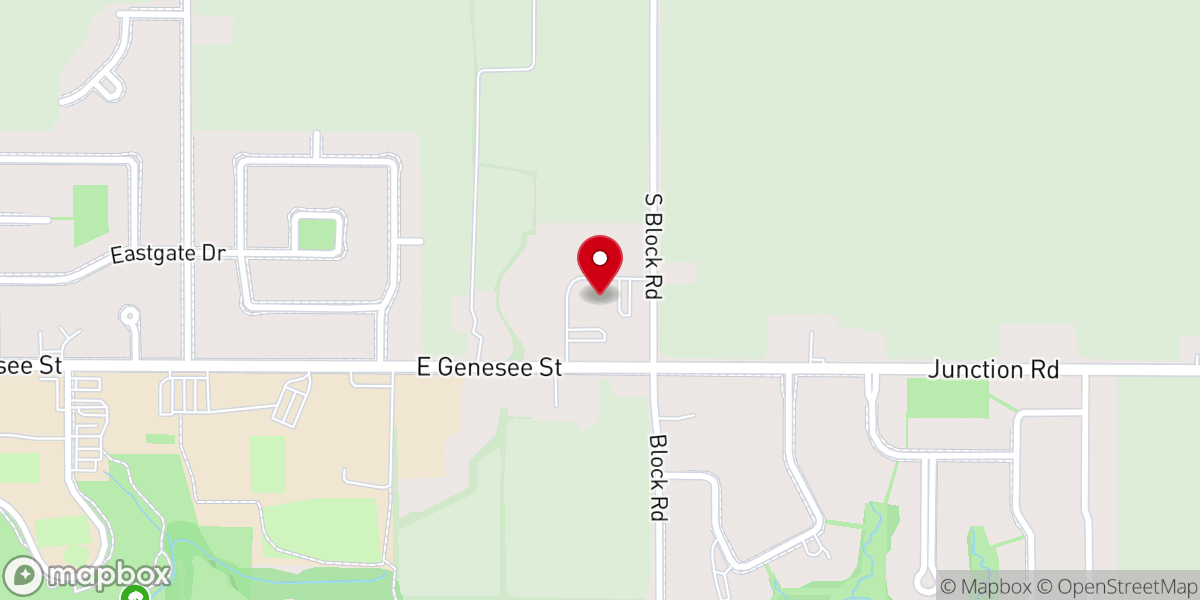Map showing location of St John's Lutheran Church