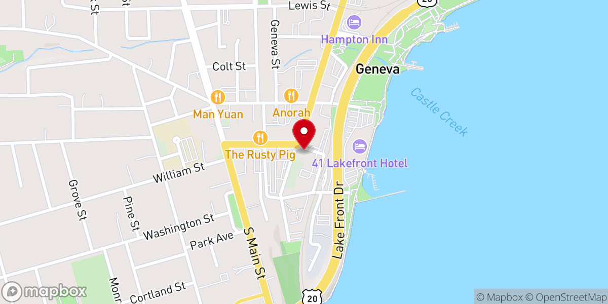 Map showing location of U Ny United Methodist Church
