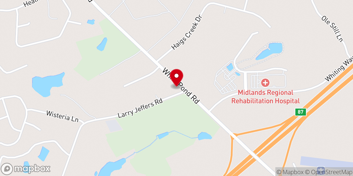 Map showing location of Haigs Creek Community Church