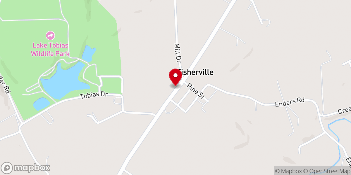Map showing location of Faith United Methodist Church