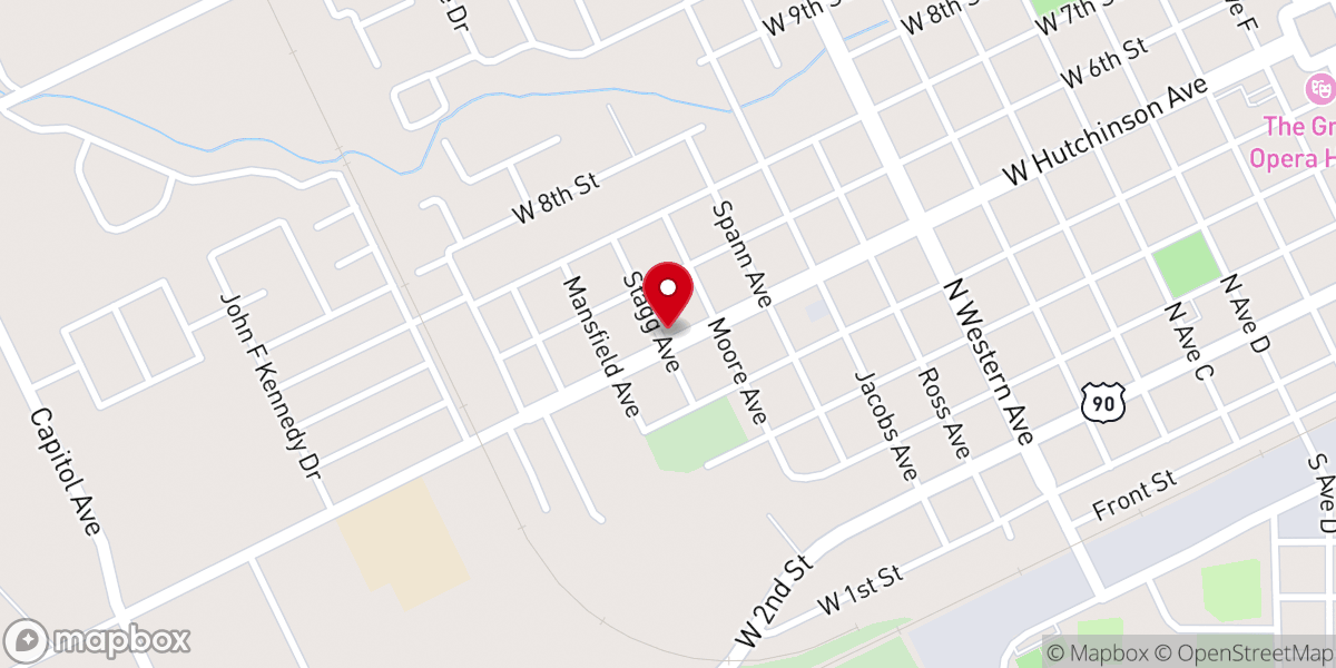 Map showing location of St.Joseph Baptist Church