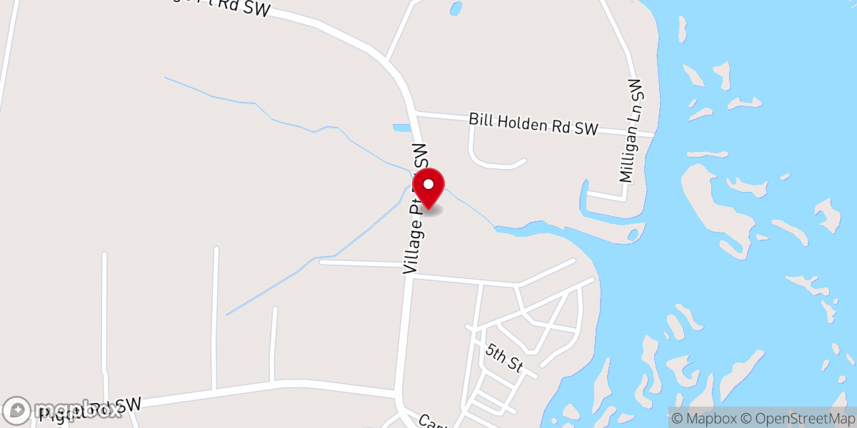 Map showing location of Village Point Methodist Church