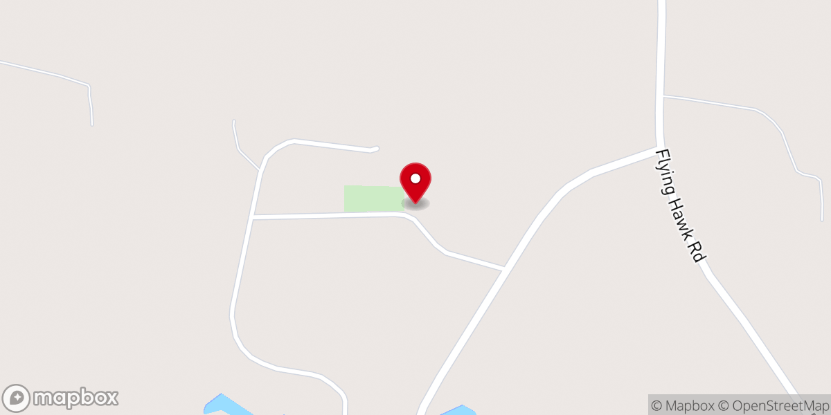Map showing location of Dry Creek Baptist Church