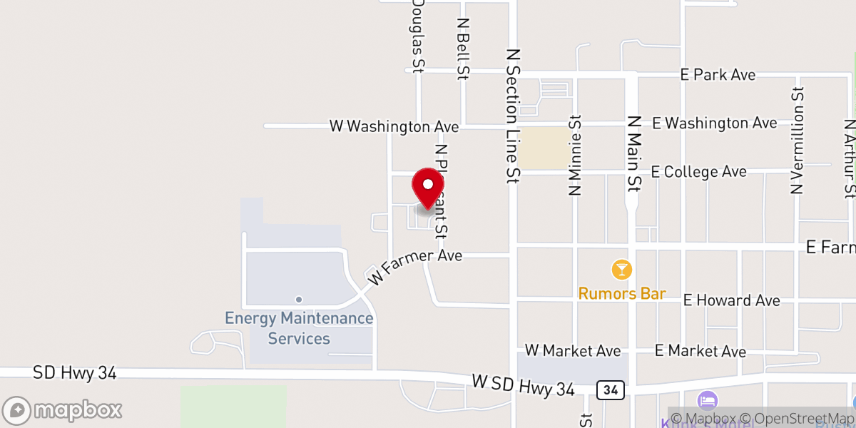 Map showing location of Beach United Methodist Church