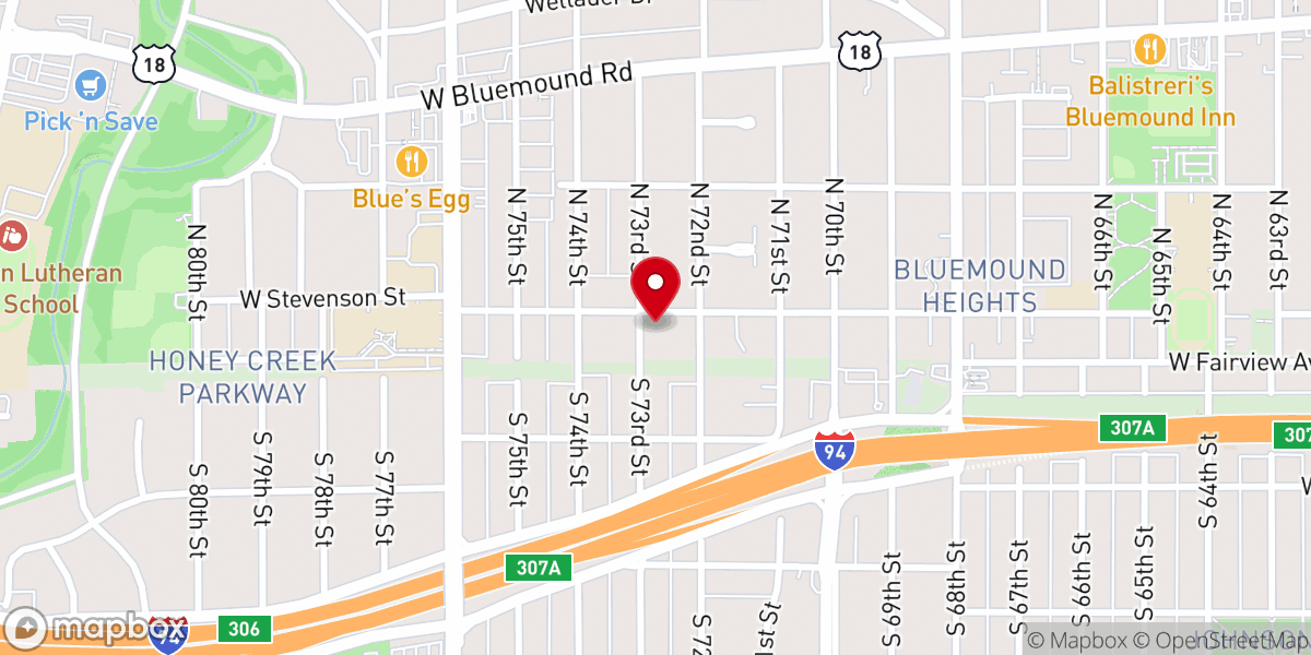 Map showing location of Community Baptist Church / Asian - American Community Center