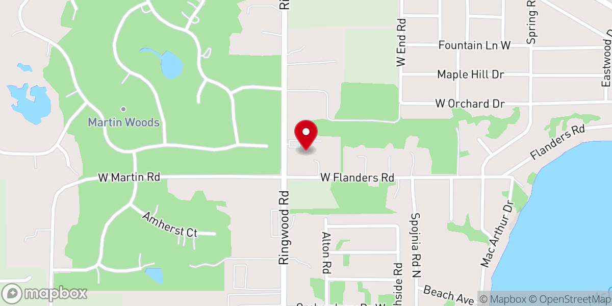 Map showing location of McHenry Evangelical Free Church