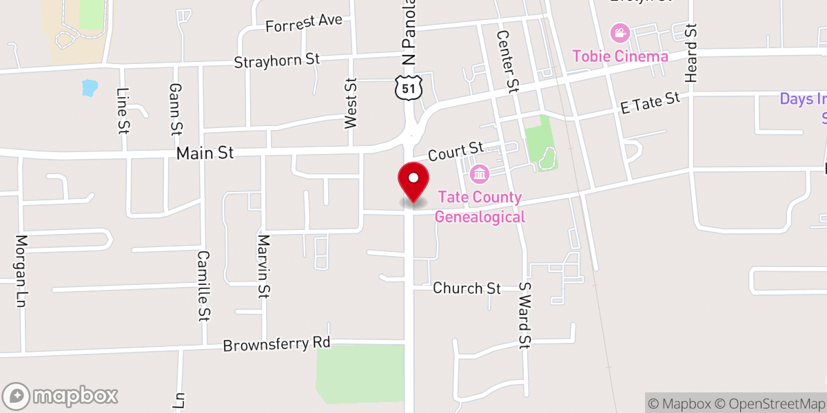Map showing location of Life Point Church