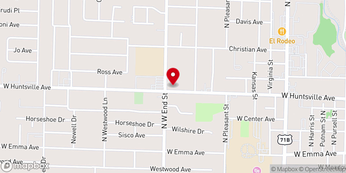 Map showing location of Samaritan Church