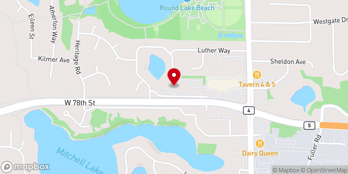 Map showing location of Christ Lutheran Church (WELS)