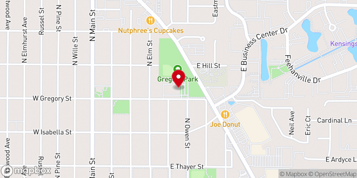 Map showing location of Christian Life Church