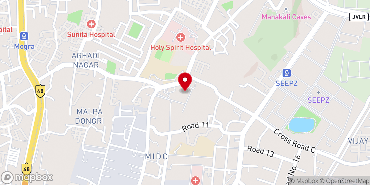 Map showing location of Sacred Heart Church
