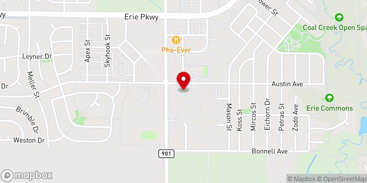 Map showing location of Impact Rock Church
