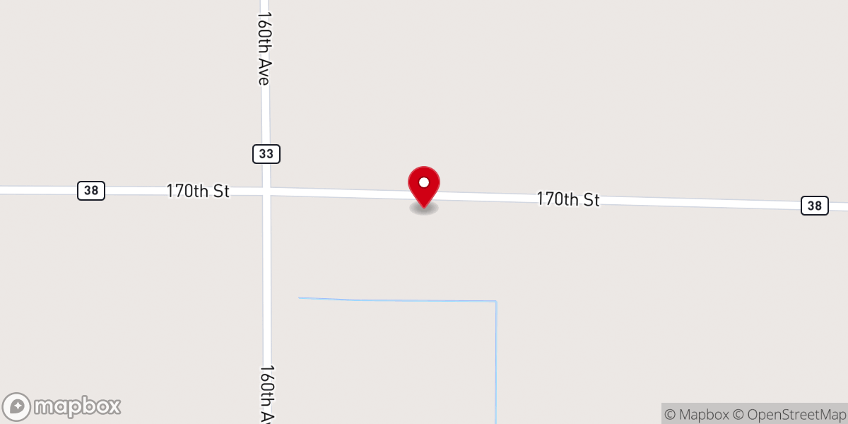 Map showing location of Zion Lutheran Church