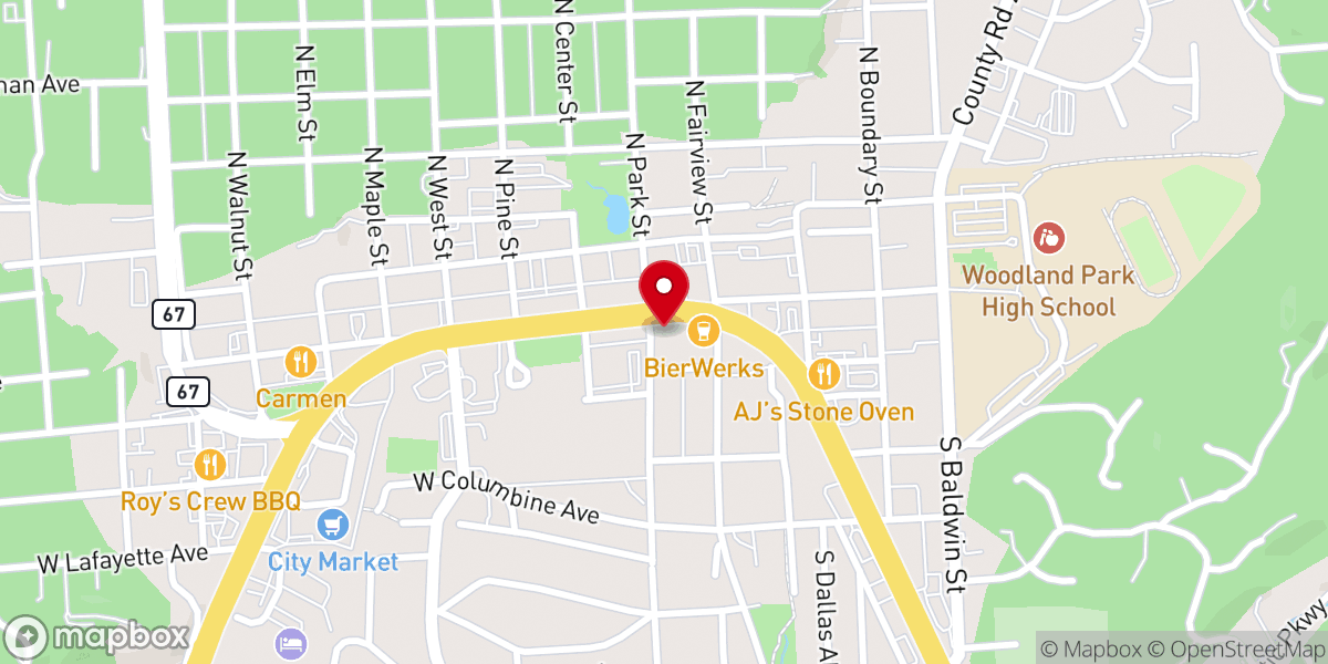 Map showing location of Hungry Bear