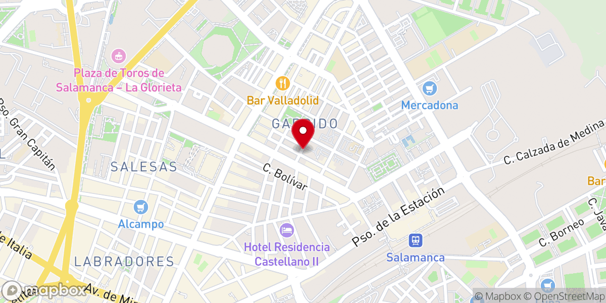 Map showing location of La Iglesia de Jesucristo de los Santos de los Últimos Días
