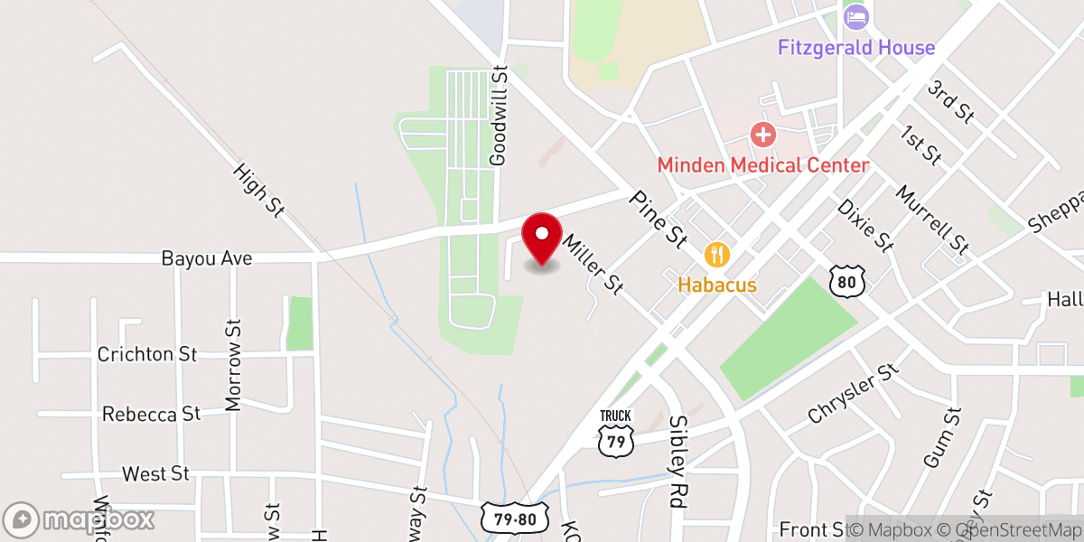 Map showing location of copyright 2016. fresh fire church minden