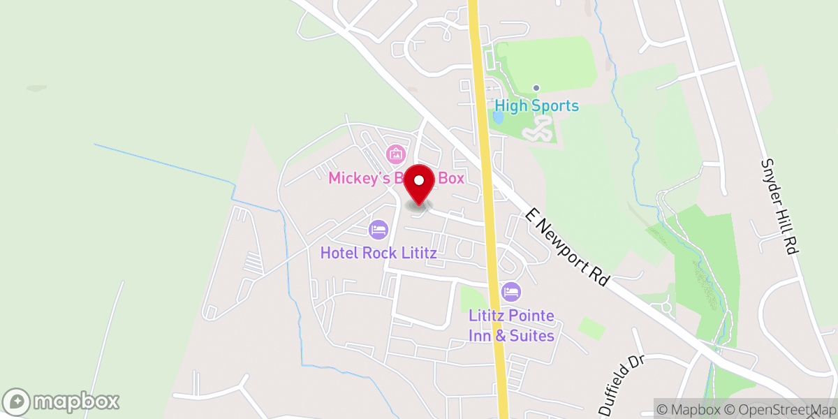 Map showing location of DOVE International