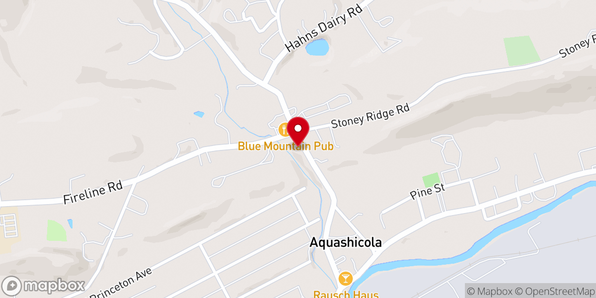 Map showing location of Historic old church