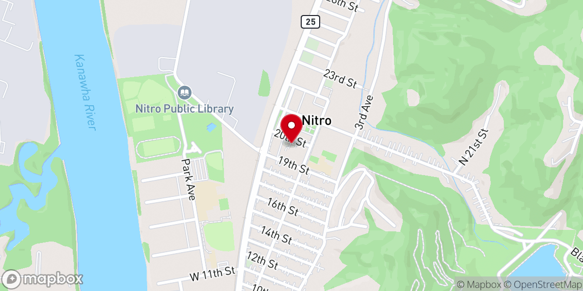 Map showing location of St Paul's United Methodist Church