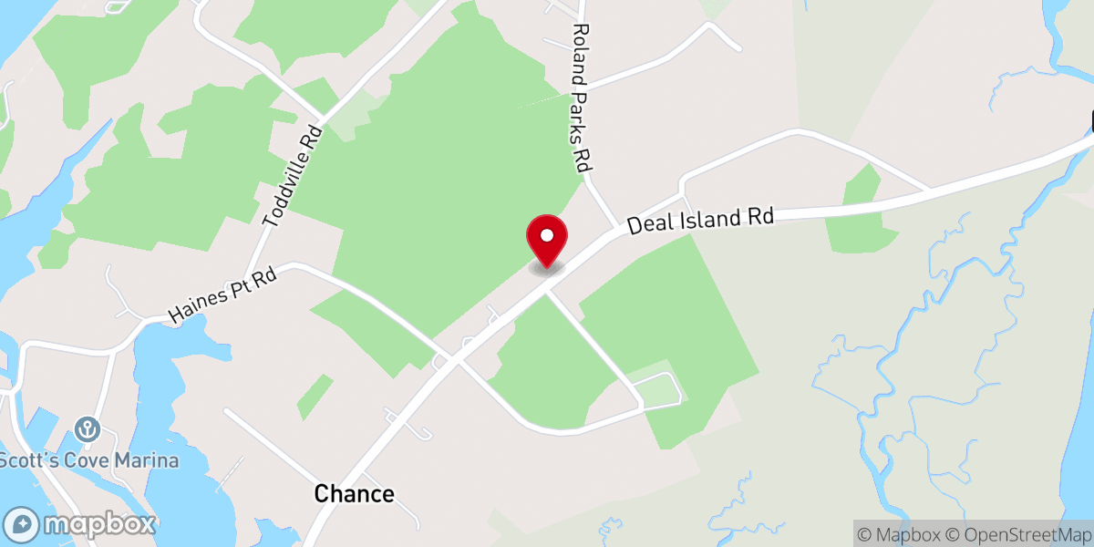 Map showing location of Rock Creek Methodist Episcopal Church