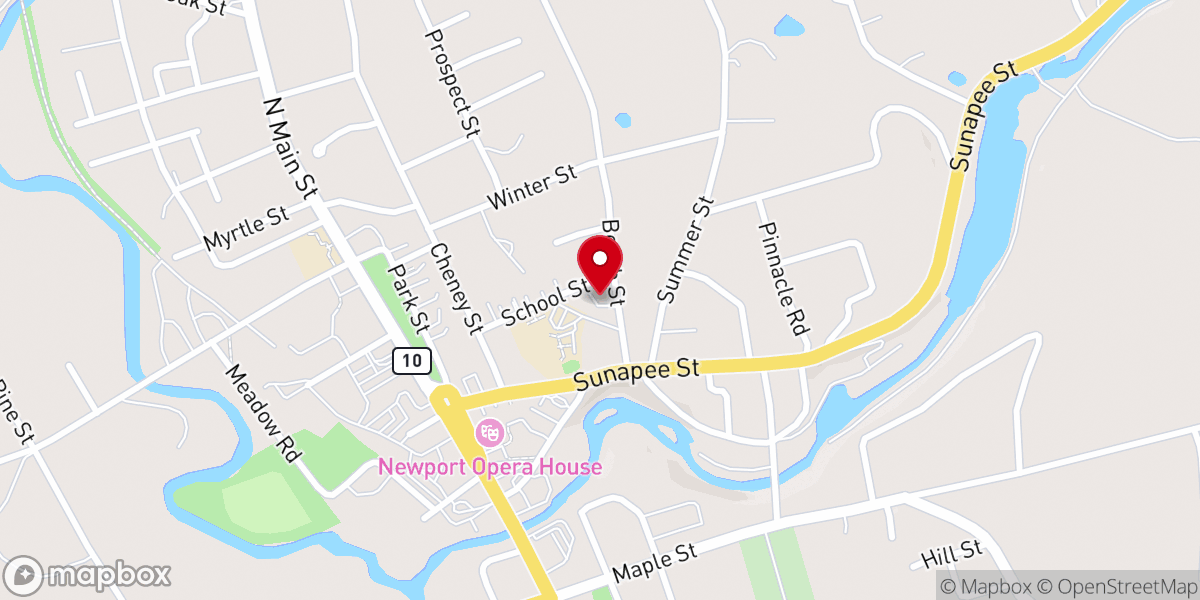Map showing location of St. Patrick Catholic Church