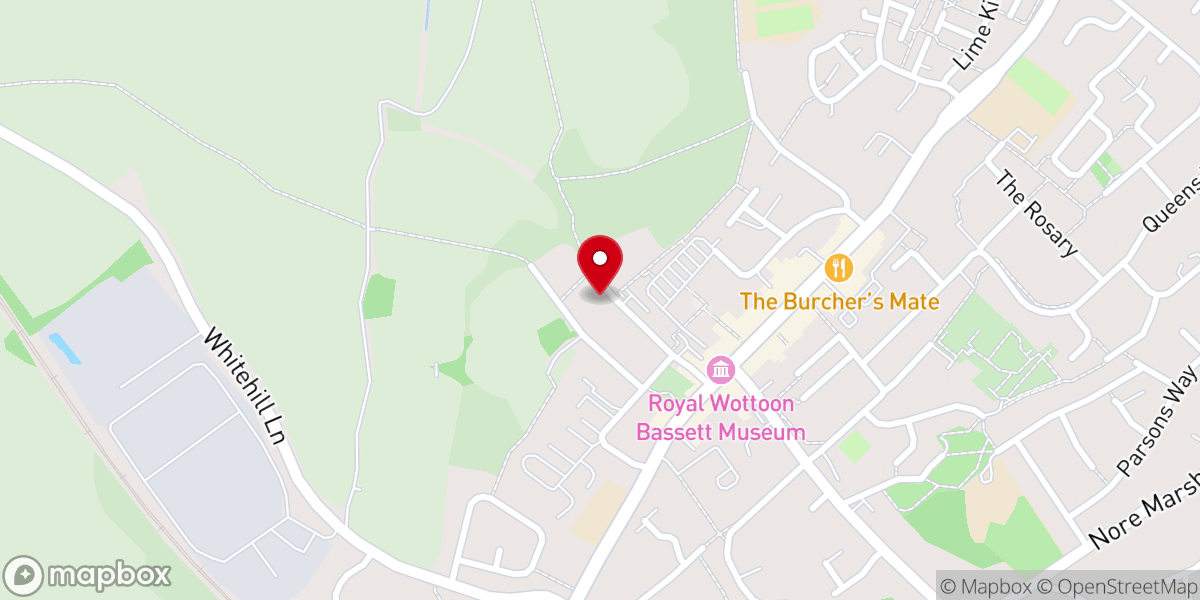 Map showing location of Wootton Bassett United Reformed Church