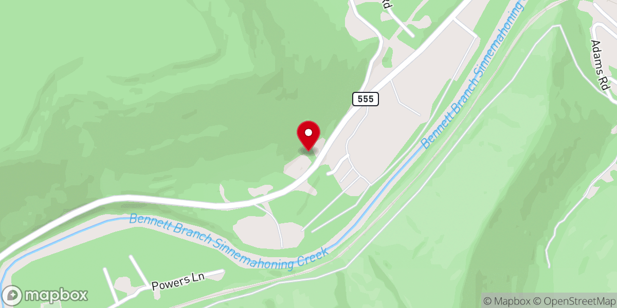 Map showing location of Johnson Church