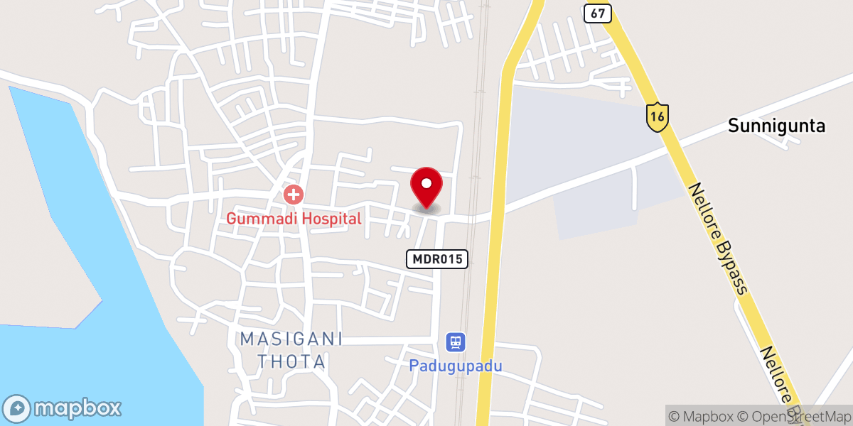 Map showing location of P.V.M.C.B Church