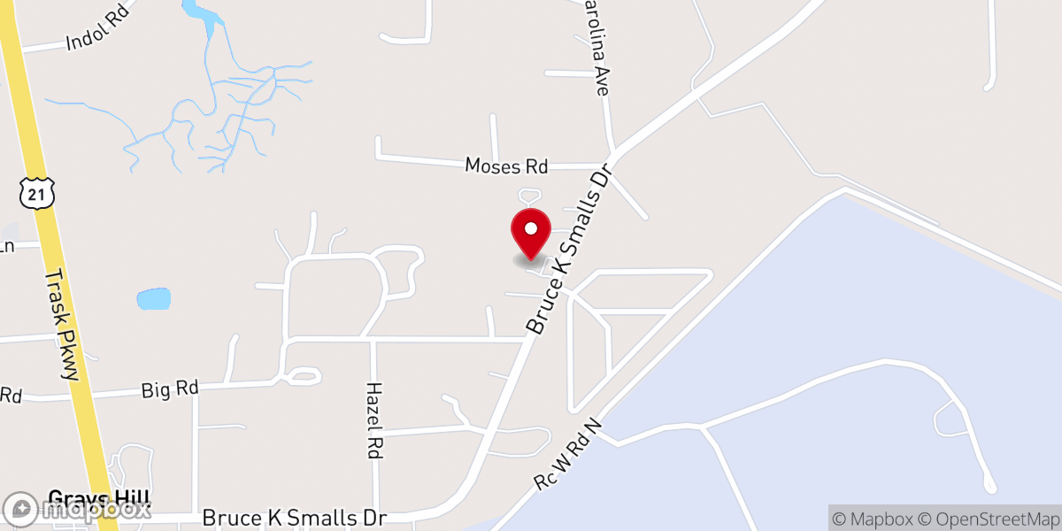 Map showing location of Grays Hill Full Gospel Dlvrnc